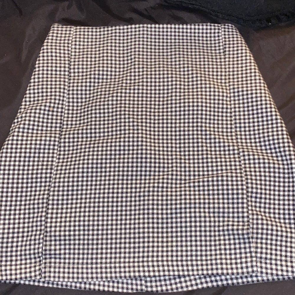 Small checker print mini skirt